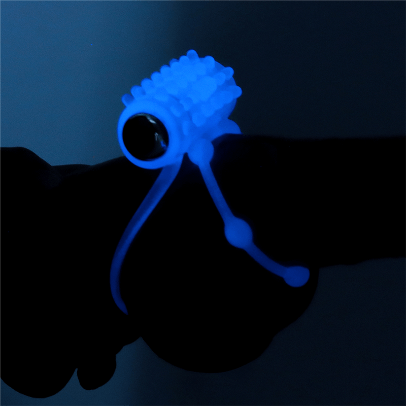 Anillo Vibrador Lumino Play Blue