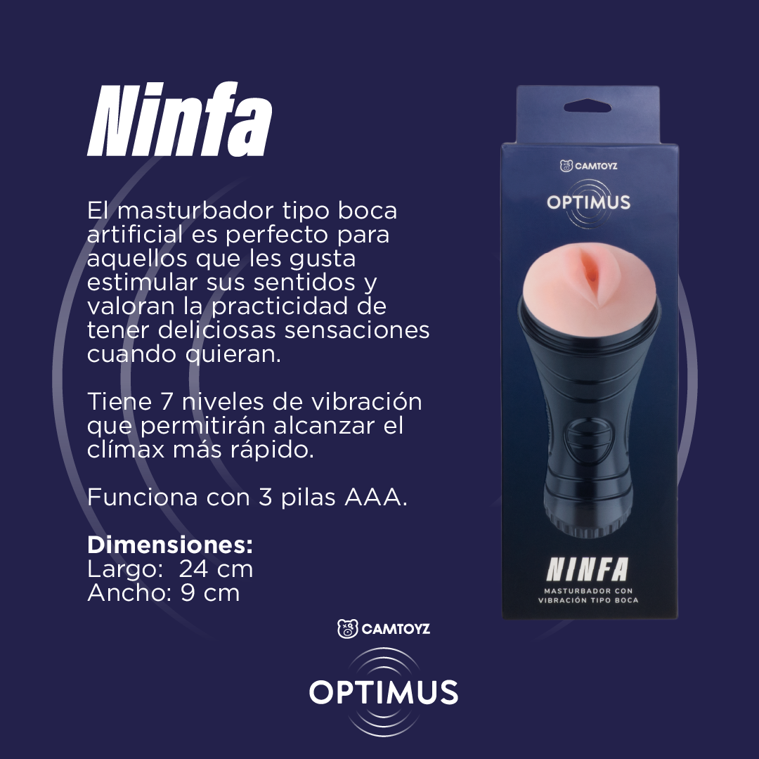 Masturbador artificial Ninfa (Boca) con vibración