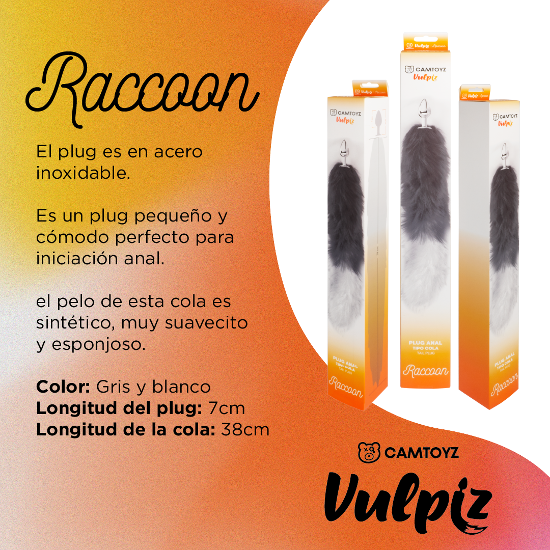 Plug Anal Con Cola Raccoon