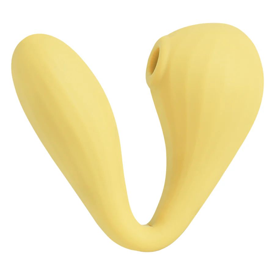 Estimulador Clitorial Y Vibrador Punto G Con App Magic Bobi Yellow