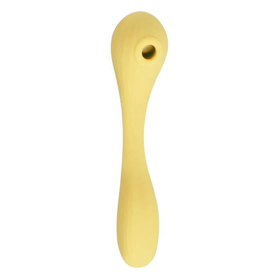 Estimulador Clitorial Y Vibrador Punto G Con App Magic Bobi Yellow