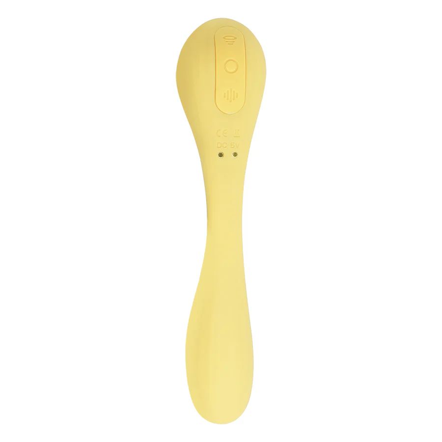 Estimulador Clitorial Y Vibrador Punto G Con App Magic Bobi Yellow