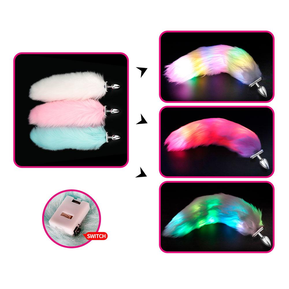 Plug Anal Con Cola Luminosa Dexter