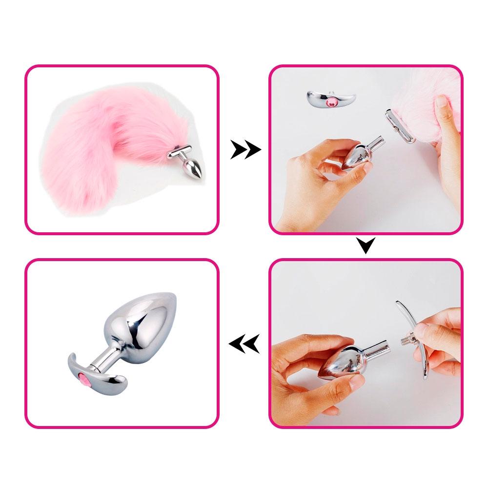 Plug Anal Con Cola Luminosa Nilo