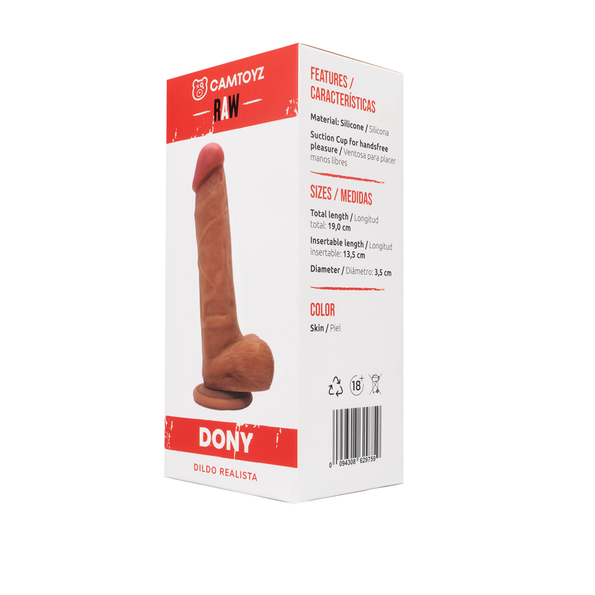 Dildo Realista Dony 18 cm
