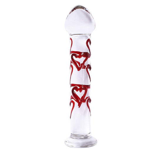Dildo Vidrio Vulcano 18 Cm